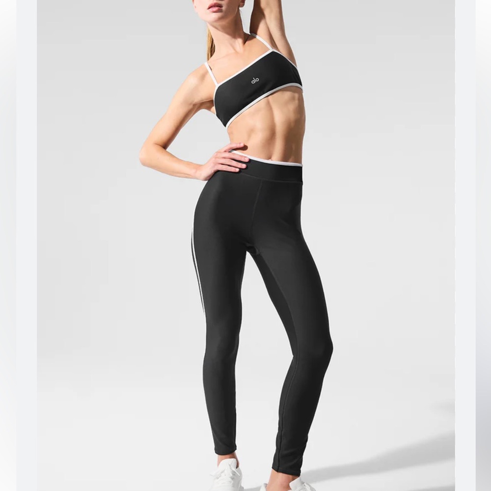 ALO Yoga Black High-Waist Leggings & Top